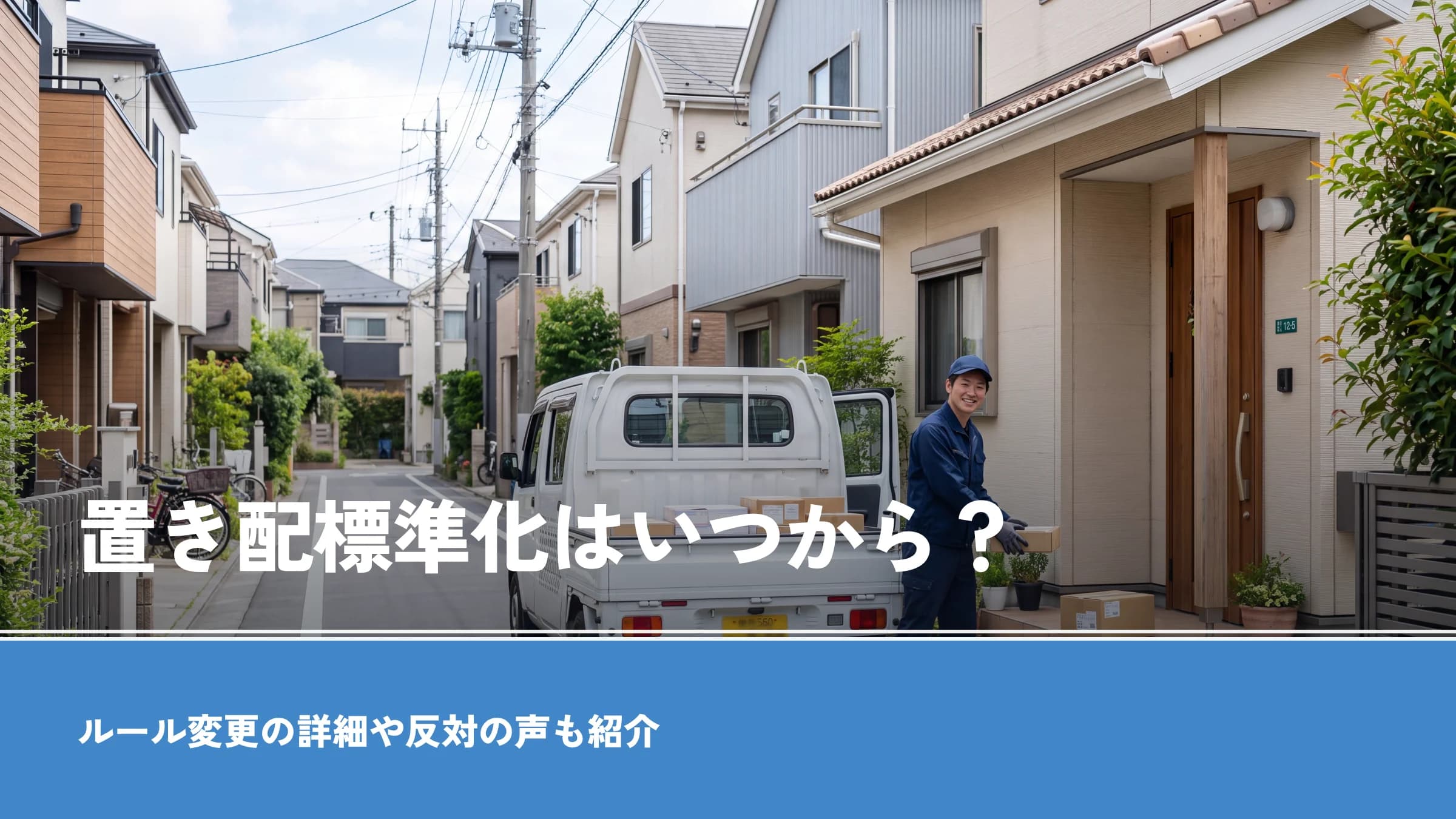 置き配標準化はいつから?ルール変更の詳細や反対の声も紹介